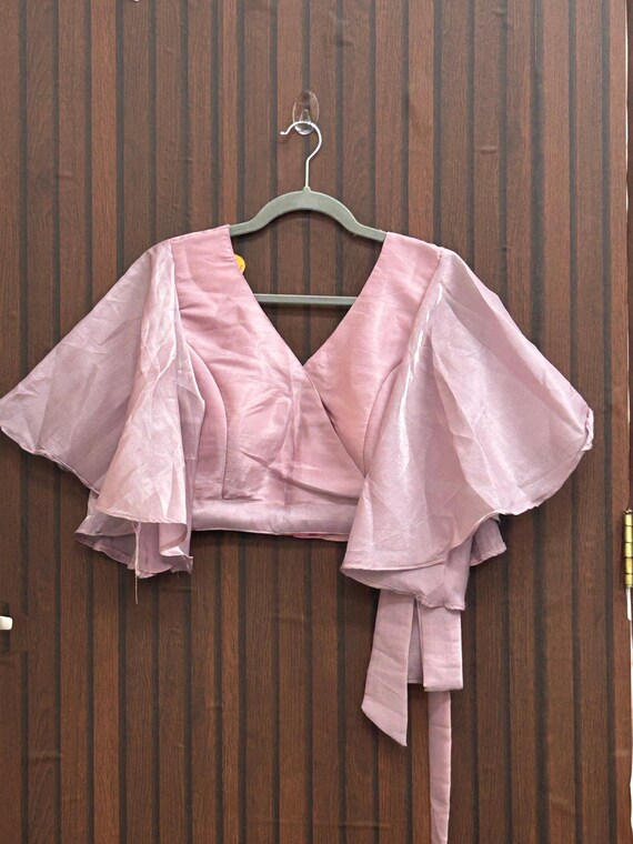 Butterfly sleeve blouse