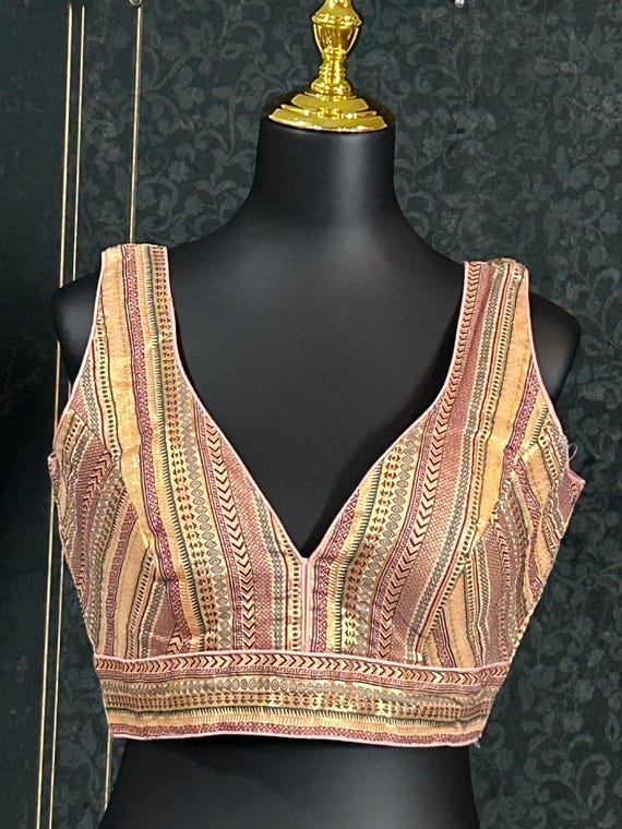 Silk blouse : brocade silk blouse