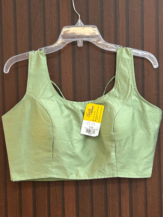 Light green silk blouse