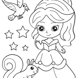 Drawing and colouring pages for kid