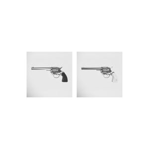 Digital Art Download, Pair of Revolvers