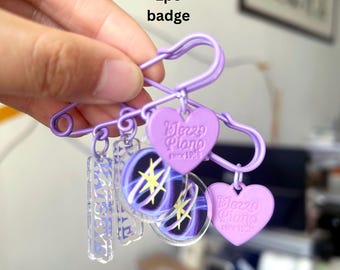 KATSEYE Inspired  Birthday Gift, K-pop badges, pendant, logo, keychains, Eyekons fan collection