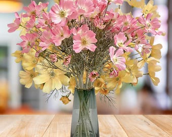 Artificial Chrysanthemum Silk Flower Stem, 60cm, Wedding Home Decor Arrangement, DIY Floral Projects
