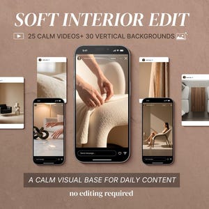 Soft Interior Video Pack – Calm Lifestyle Reels, Vertical Backgrounds