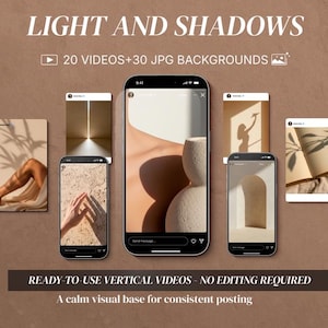 Filmische wellness-reels: videosjablonen voor licht en schaduw