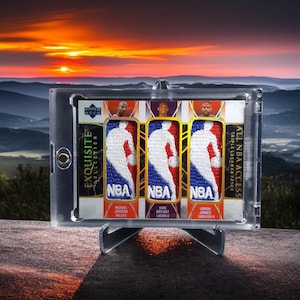 ¡Tarjeta de la NBA personalizada! - Colección exquisita de tarjetas de baloncesto de Upper Deck de 2006 - Logoman Triples All NBA Access