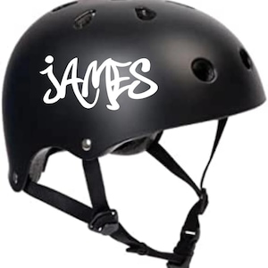 2 pegatinas personalizadas para casco de bicicleta, scooter y monopatín, con gráfico HT2