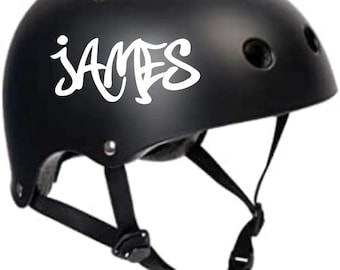 2x Personalised Bike Scooter Skateboard Helmet Sticker, Decal, Graphic ht2