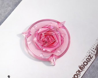 Whisora Rose Snowboard Stomp Pad | Weather-Resistant, Strong Grip, designed by Japanese artist