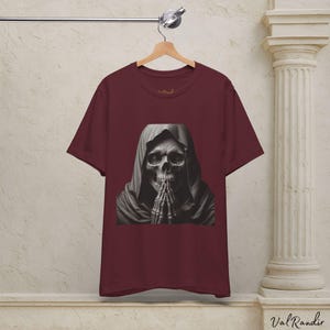 Gothic Skull Jersey Tee | Unisex Dark Aesthetic Apparel | Grunge Halloween Costume | Festival Wear