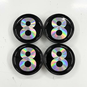 Custom Wheel Center Cap Sticker, Personalized Car Logo Emblem, 3D Resin Hub Decal, Holographic Car Accessories, Custom Auto Badge