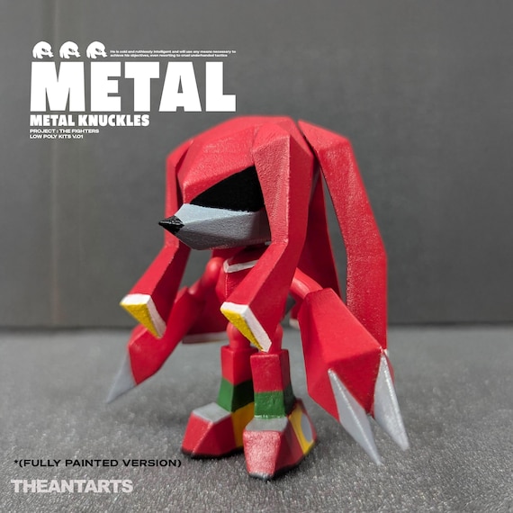 knuckle ナックル F.B. レジン フィギュア 希少 当時物 Metal Knuckles Figure - Sonic R - Etsy
