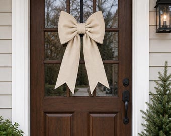 Lazo gigante clásico fácil - Patrón de costura en PDF para Navidad DIY Puerta
