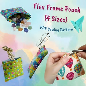 Flex Frame Pouch Sewing Pattern | 4 Sizes (PDF Download, German Instructions)