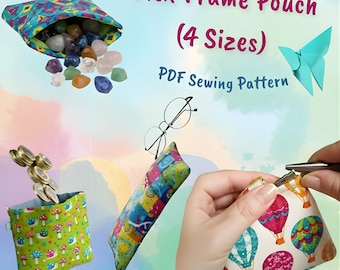 Flex Frame Pouch Sewing Pattern | 4 Sizes (PDF Download, German Instructions)