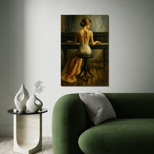 Elegant Pianist Canvas Art, Woman Playing Piano Wall Art, Classical Music Decor, Wall Art Canvas Design, Ready To Hang Decoration