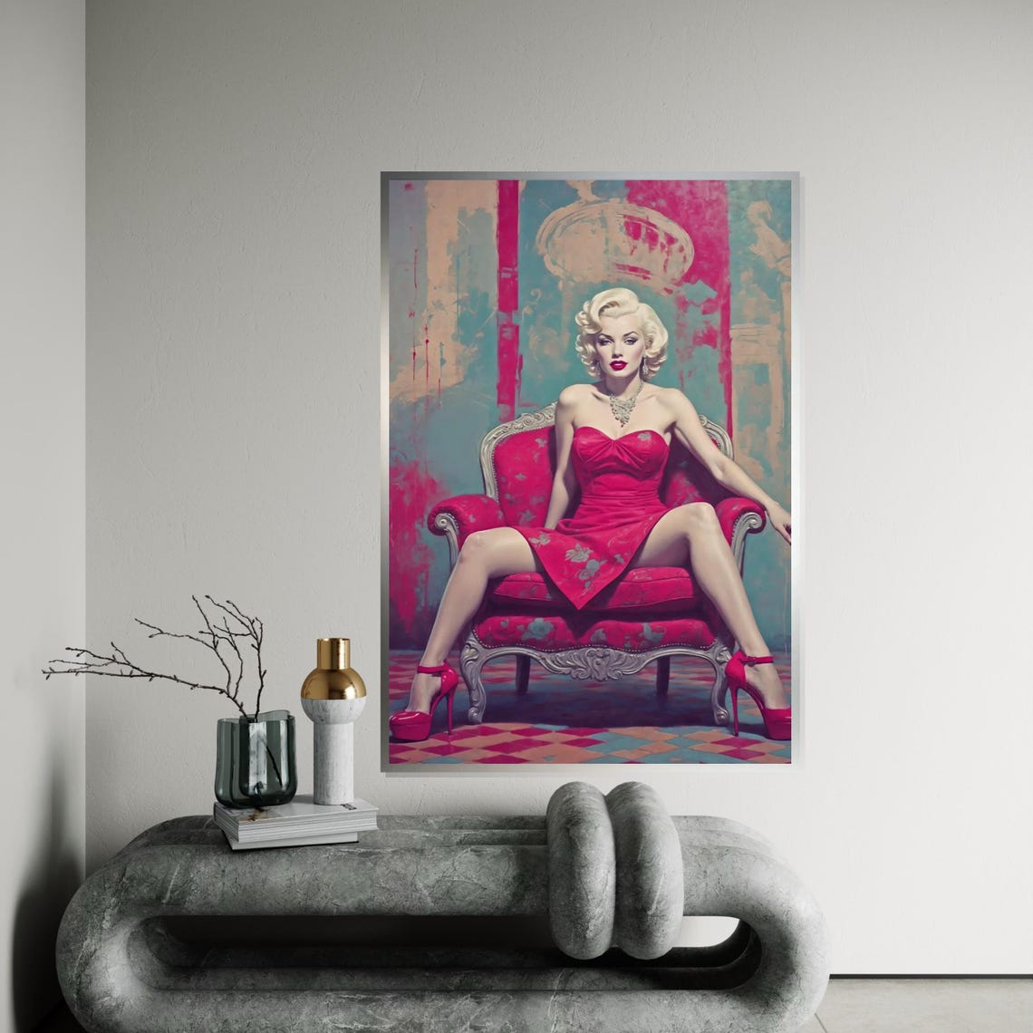 Iconic Marilyn Monroe Canvas Art Print – Vintage Hollywood Glamour Fine ...