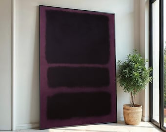 Mark Rothko Canvas, Abstract Wall Art, Mark Rothko Style Print,Affiche Art,Expressionist Canvas Painting,Ready To Hang Decor,Print Art