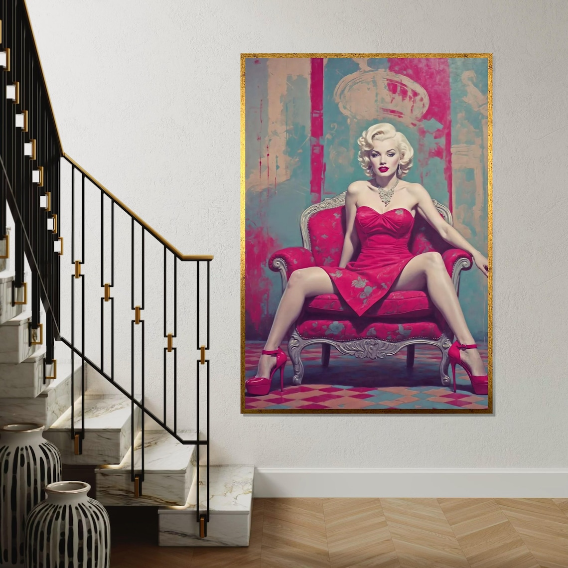 Iconic Marilyn Monroe Canvas Art Print – Vintage Hollywood Glamour Fine ...