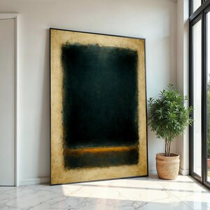 Mark Rothko Canvas, Abstract Wall Art, Mark Rothko Style Print,Affiche Art,Expressionist Canvas Painting,Ready To Hang Decor,Print Art