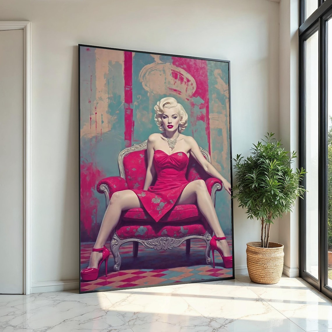 Iconic Marilyn Monroe Canvas Art Print – Vintage Hollywood Glamour Fine ...