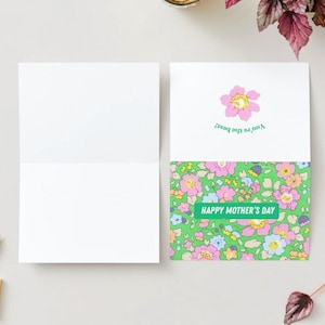 Cartão Floral Dia das Mães para Imprimir e Baixar