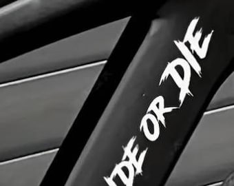 Ride or Die Vinyl Decal | Waterproof Car Sticker |  Laptop, Water Bottle, Scooter,  Cycling Helmet Decal | Adventure Rider Gift