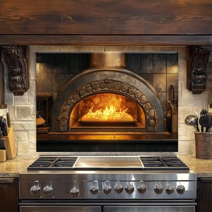 Rustic Tree of Life Tempered Glass Kitchen Backsplash