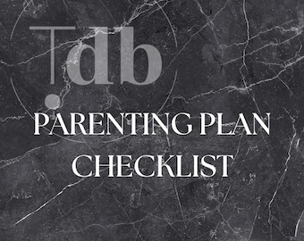 Parenting Plan Checklist | Co-Parenting Agreement Guide | Custody & Visitation Planner | Digital Download