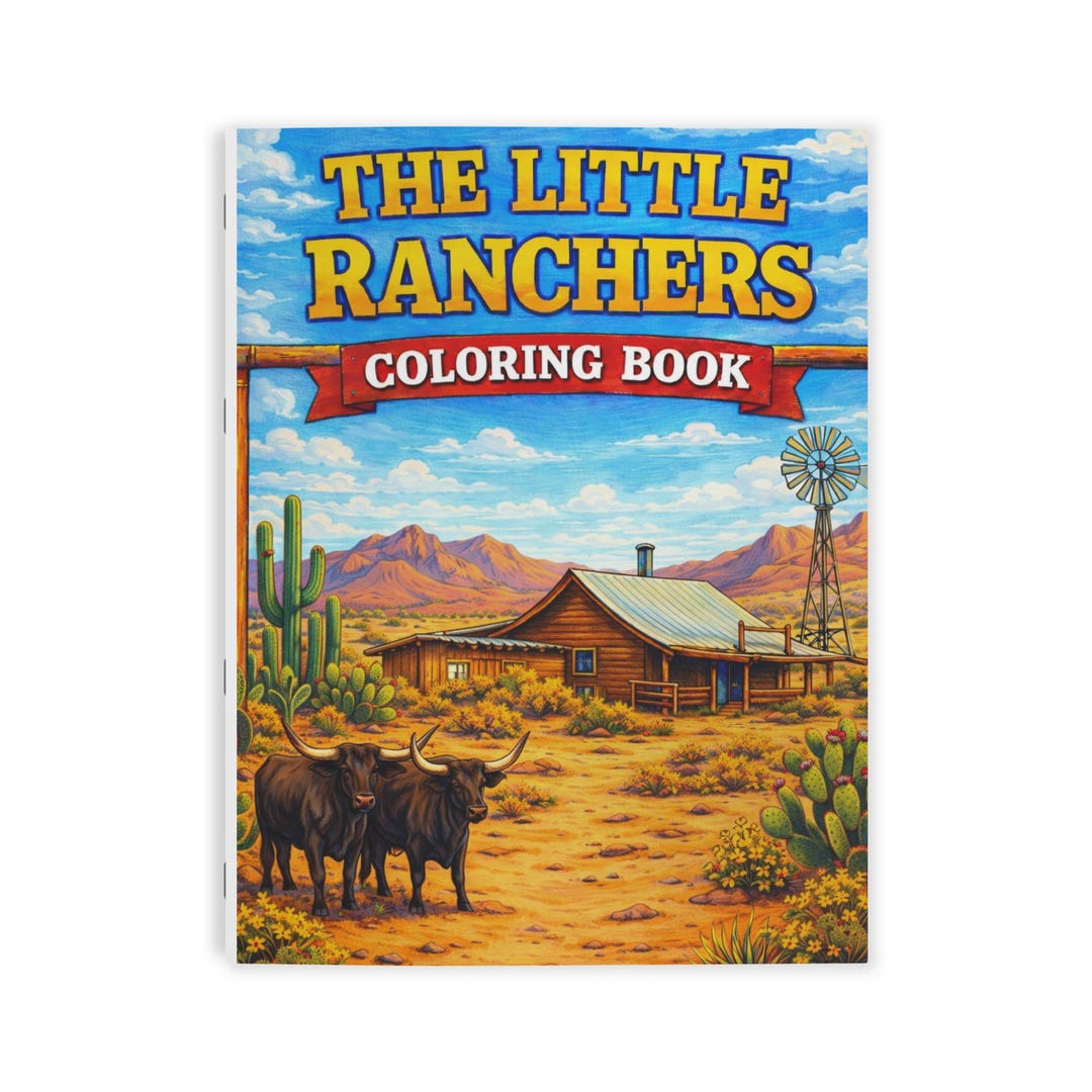 Coloring For Ranchers Little Ranchers Coloring Book | Western Ranch Kids Activity - Etsy