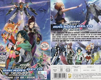 DVD Anime Macross Delta 超时空要塞 Vol.1-26 End + Special English