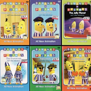DVD Children Education Bananas In Pyjamas - Bananas To The Rescue / World Tour / The Jelly Planet / The Snowman / Topsylocks / Holloween