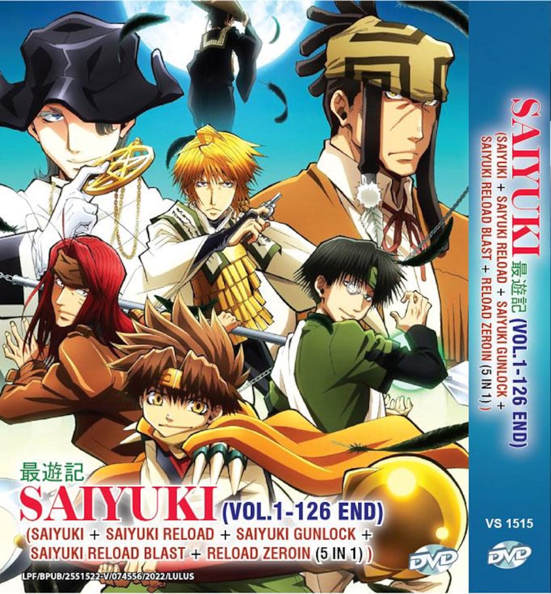 DVD Anime Saiyuki Vol.1-126 End (saiyuki + Saiyuki Reload +