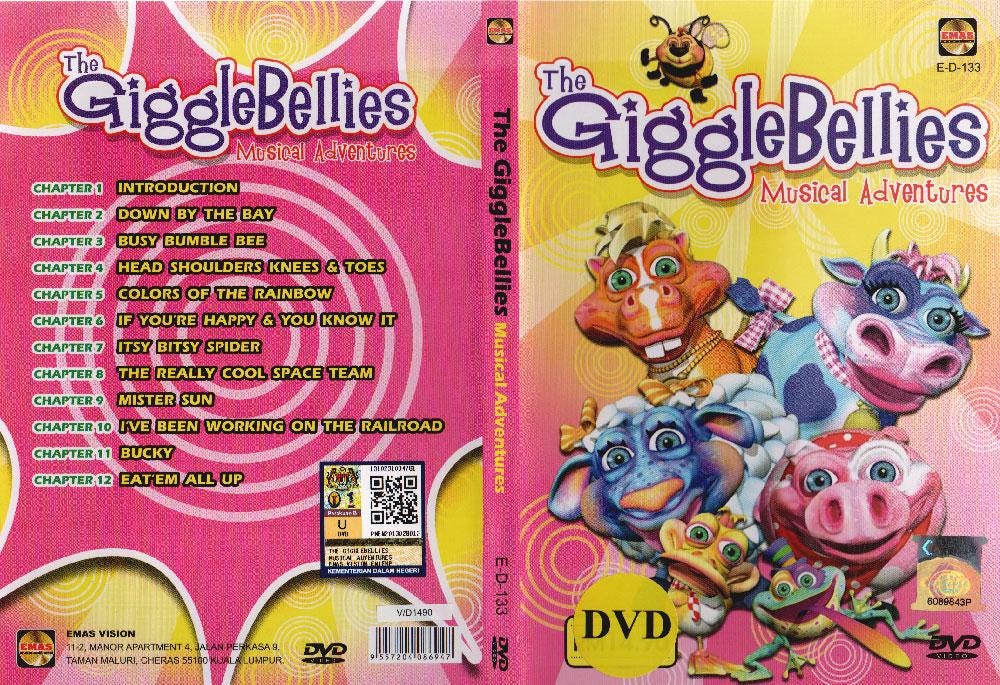 DVD Children Songs the Gigglebellies Musical Adventures Volume 1