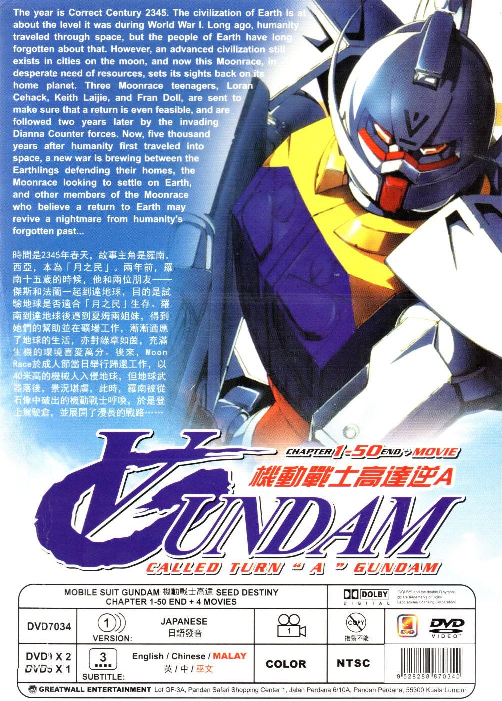 DVD Anime V Gundam Called Turn 