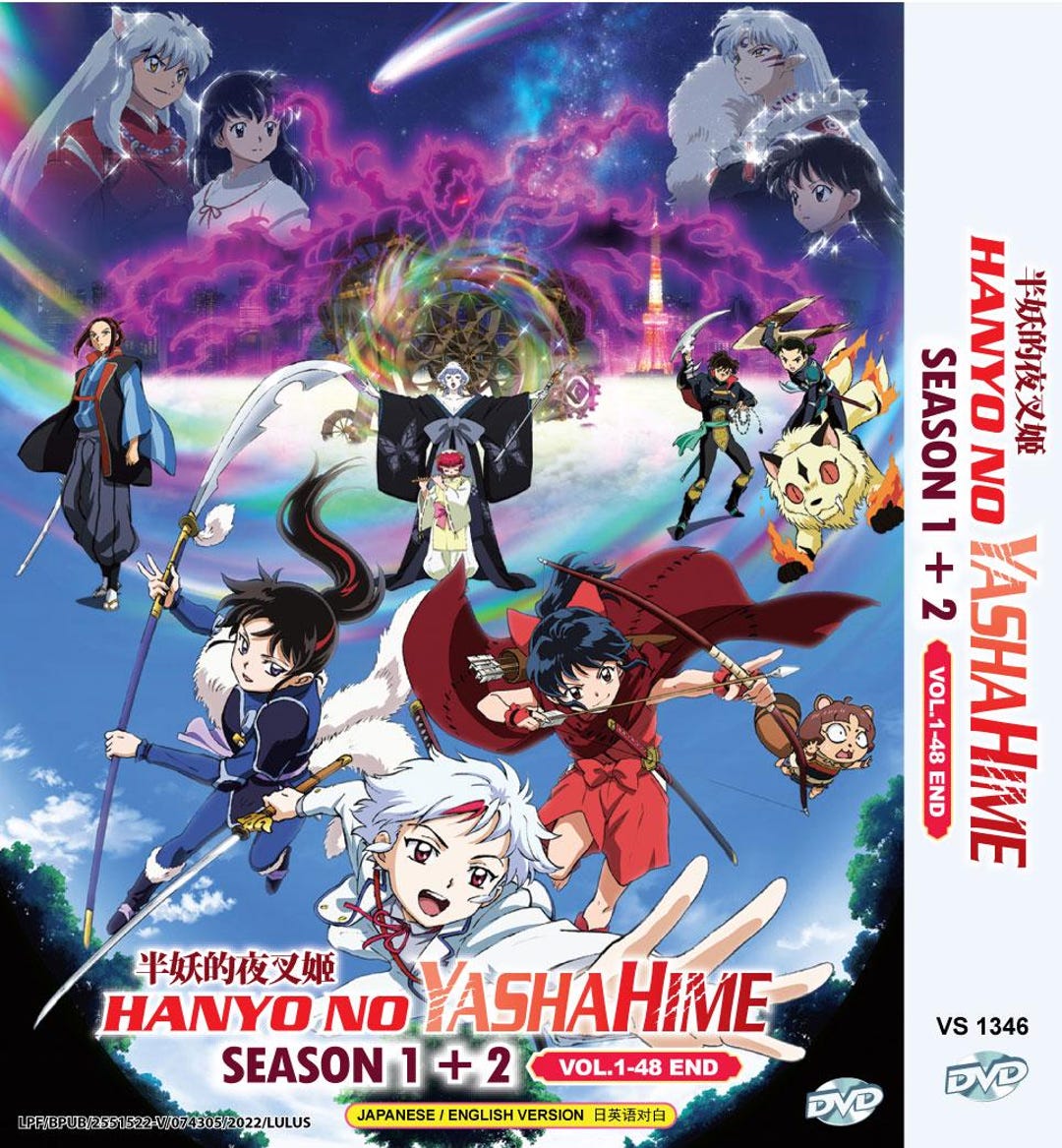 DVD Anime Hanyo No Yashahime Season 1-2 半妖的夜叉姬 Vol. 1-48 End DVD Anime Hanyo No Yashahime Season 1-2 半妖的夜叉姬 Vol. 1-48 End