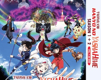 DVD Anime Hanyo No Yashahime Season 1-2 半妖的夜叉姬 Vol. 1-48 End