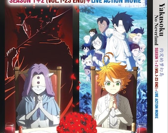 The Promised Neverland Anime: Season 1+2 + Live Action Movie DVD