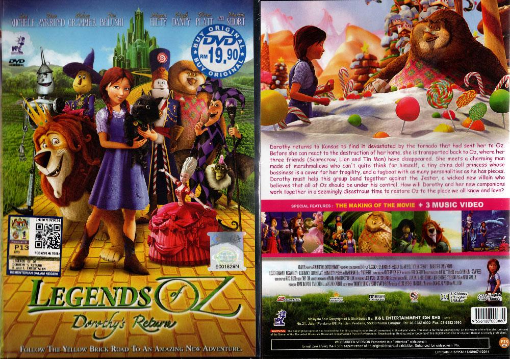 DVD Chinese Cartoon Legends of Oz: Dorothy's Return English