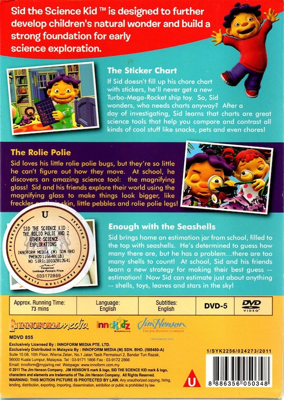 DVD Children Education SID the Science Kid - the Rolie Police