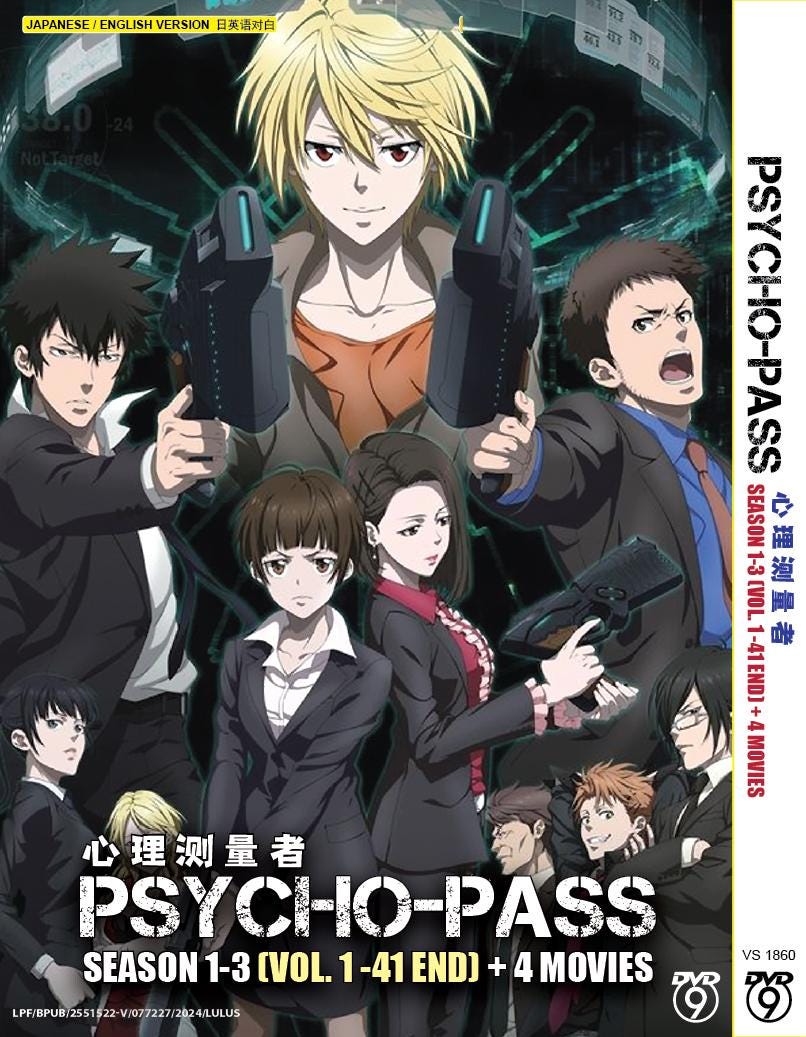 DVD Anime Psycho-pass 心理测量者 Season 1-3 Vol.1-41 End + 4