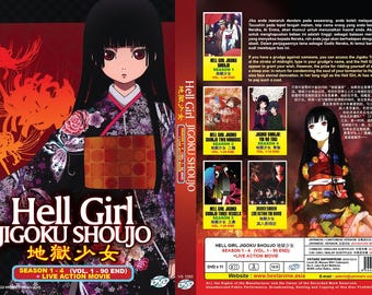 Hell Girl Anime DVD: Seasons 1-4 + Live Action Movie, English