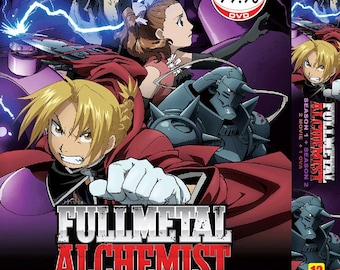 DVD Anime Fullmetal Alchemist 鋼の錬金術師 Stagione 1-2 Vol.1-115 Fine +2 Film +1 OVA Sottotitoli inglesi Regione Tutti