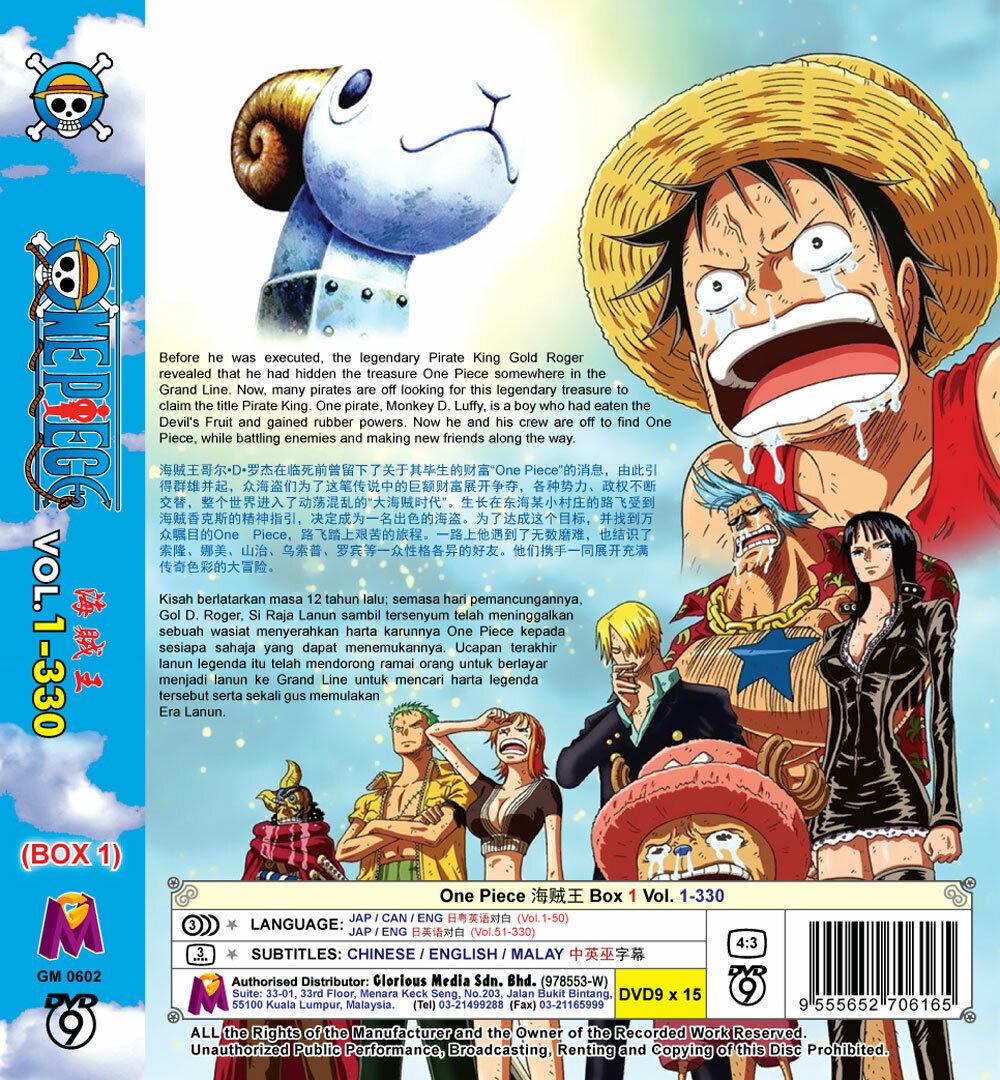 DVD Anime One Piece 海贼王 Vol.1-330 Box 1 *english Version*region