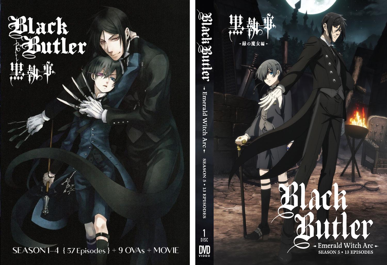 Black Butler Season 1-5 End OVAS Movie Anime DVD
