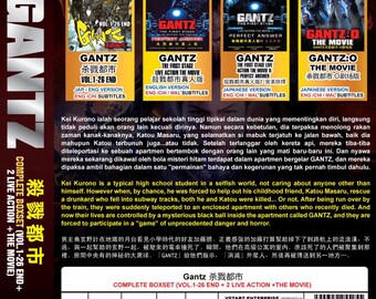 DVD Anime Gantz 杀戮都市 Complete Box Set Vol1-26 End + 2 Live