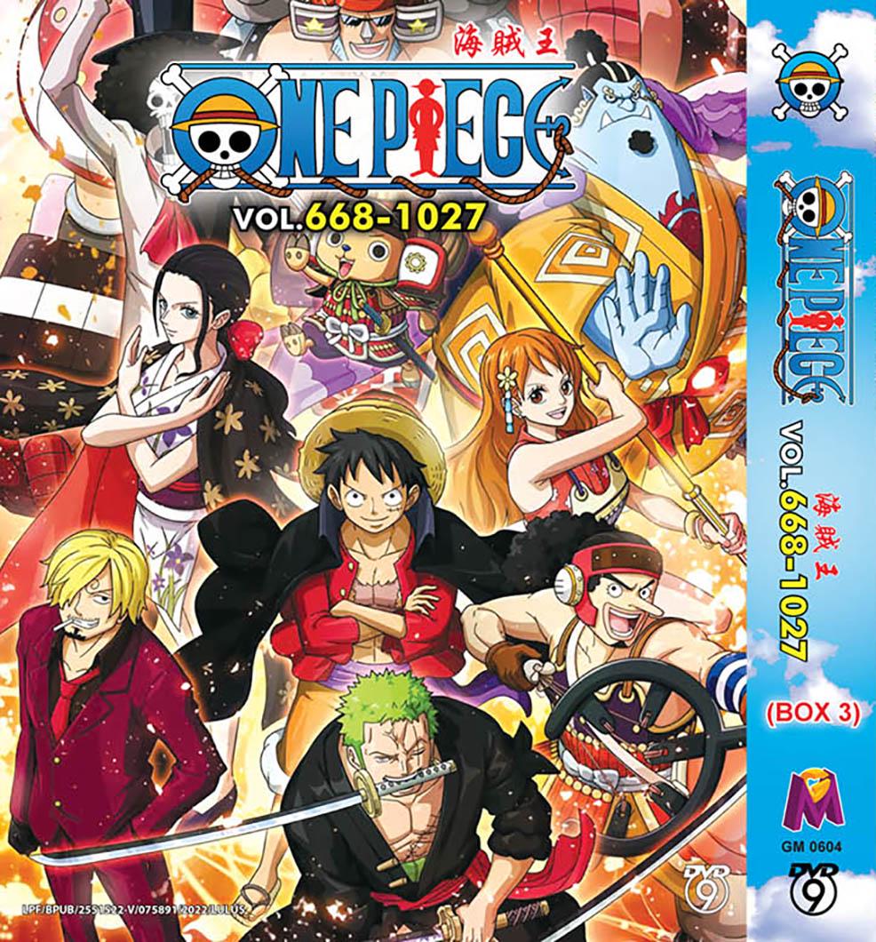 DVD Anime One Piece Box 1- 3 Vol.1-1027 Japanese Subtitle Region