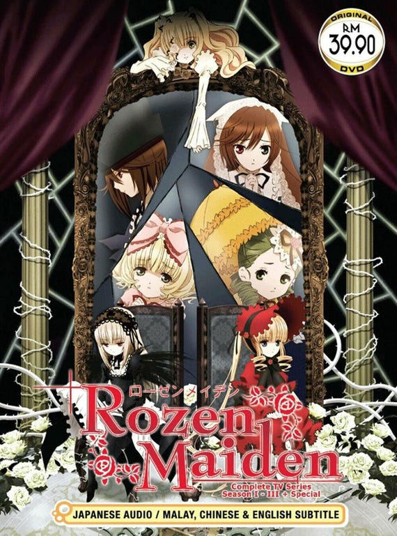 DVD Anime Rozen Maiden 蔷薇少女 Season 1-3 Vol.1-37 End English