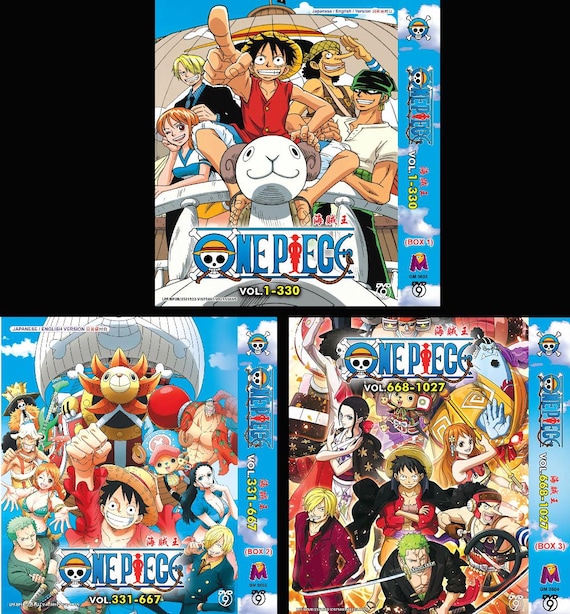 DVD Anime One Piece Box 1- 3 Vol.1-1027 Japanese Subtitle Region