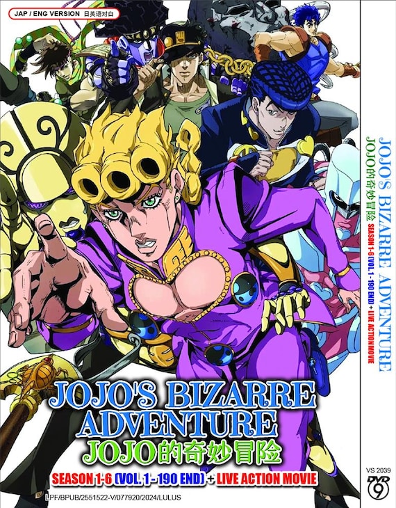 DVD Anime Jojo's Bizarre Adventure JOJO的奇妙冒险 Season 1-6 Vol.1